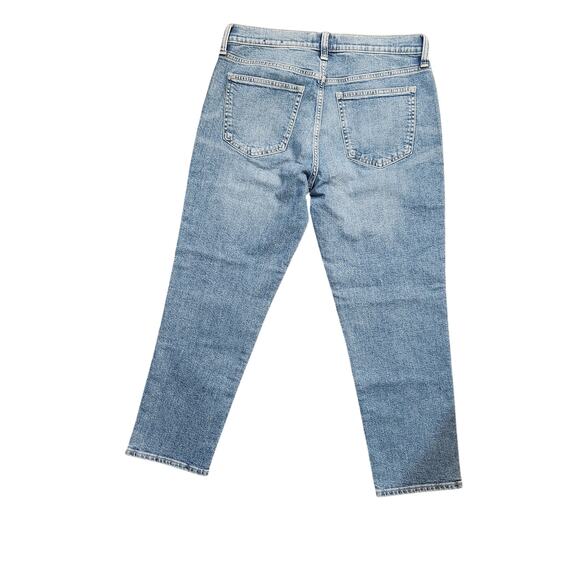 Gap high rise girlfriend medium wash denim ankle length - Picture 3 of 6